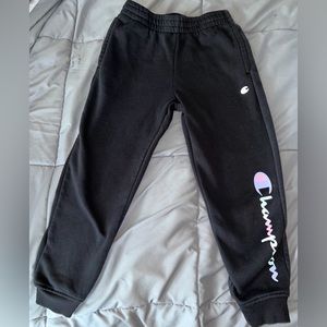 Girls long black sweatpants.
